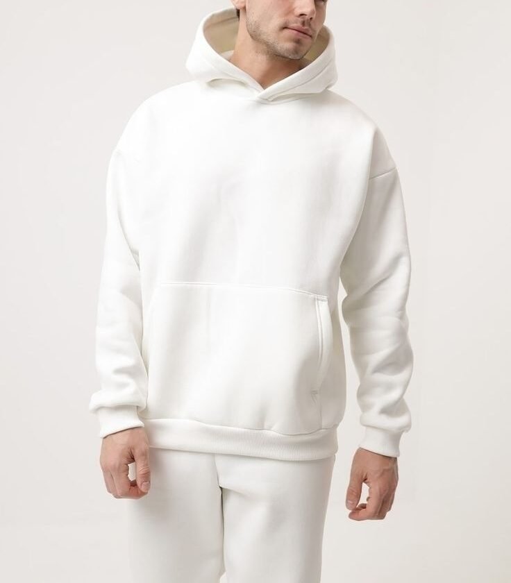 White Basic Hoodie