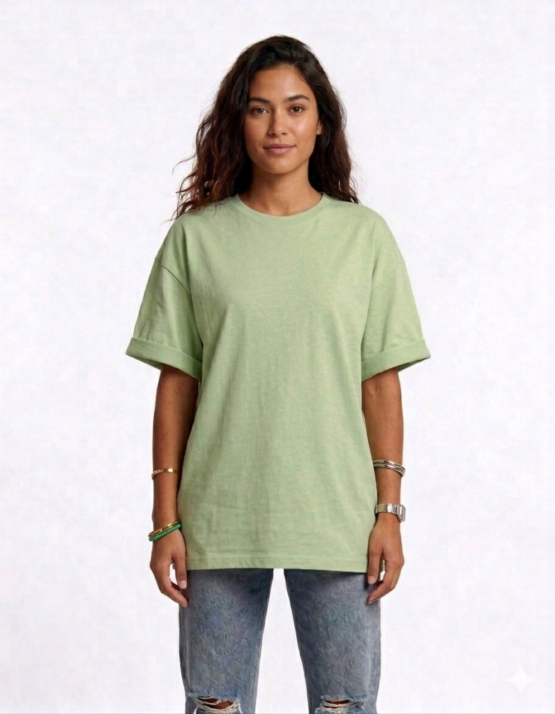 Mint green Oversized unisex t-shirt