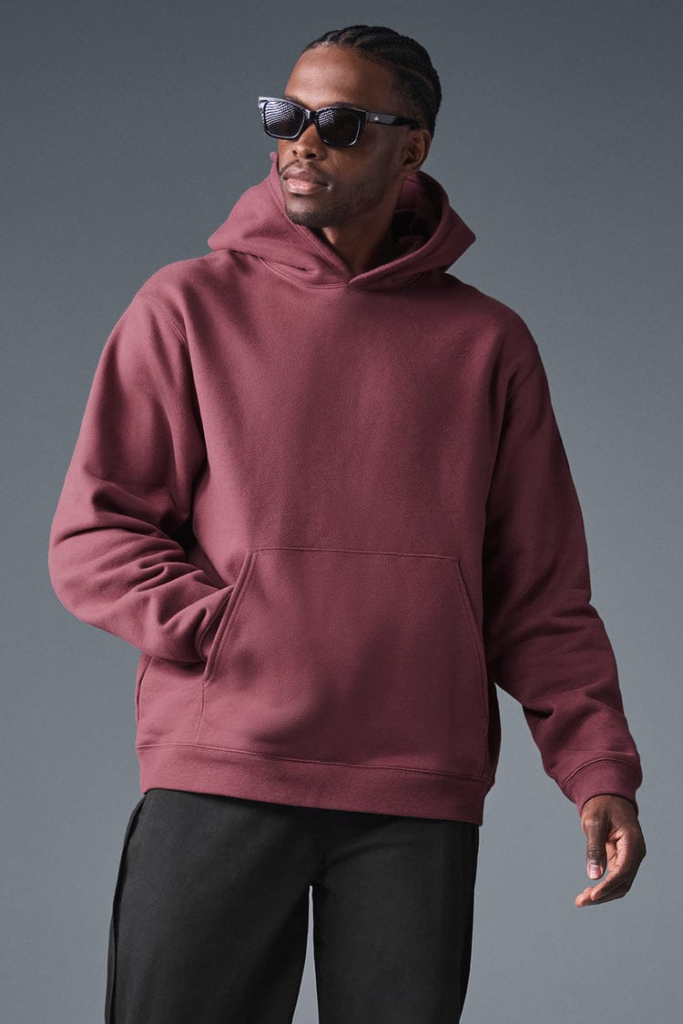 Burgundy unisex Basic Hoodie
