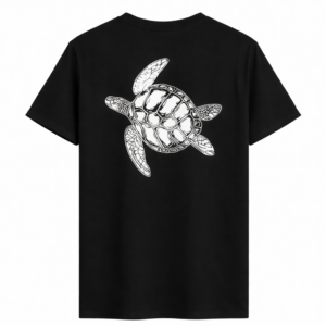 Black Oversized turtle unisex t-shirt