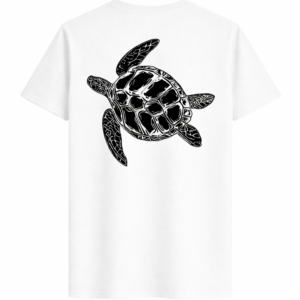 White Oversized Turtle unisex t-shirt