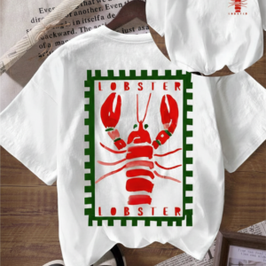White Oversized Lobster unisex t-shirt