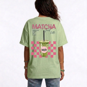 Mint Green Oversized Matcha unisex t-shirt