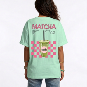 Mint Green Oversized Matcha unisex t-shirt