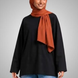 Plain Black Oversized Long sleeve