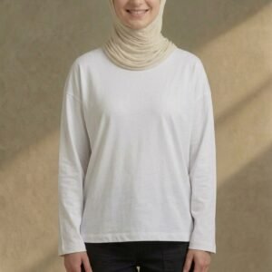Plain White Oversized Long sleeve
