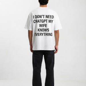 White Oversized ChatGPT unisex t-shirt