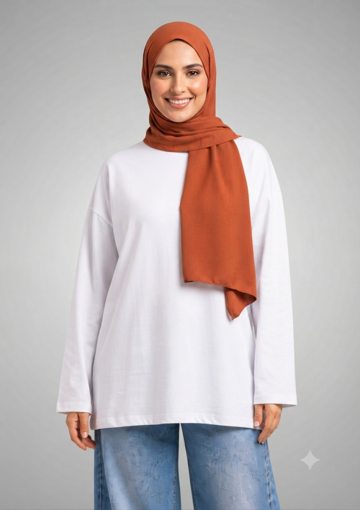 Plain White Oversized Long sleeve