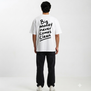 White Oversized Big Money unisex t-shirt